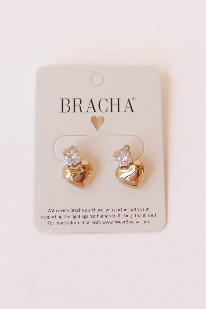 heart of gold studs
