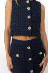 mode, kennedy tweed vest
