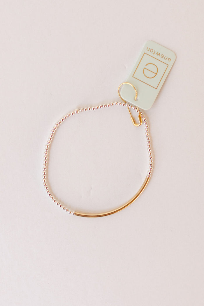 classic gold 2mm bead bracelet - bliss bar