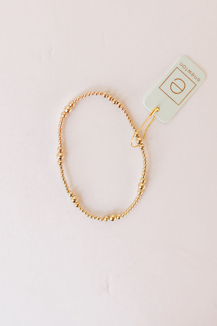 purpose gold 4mm bead bracelet