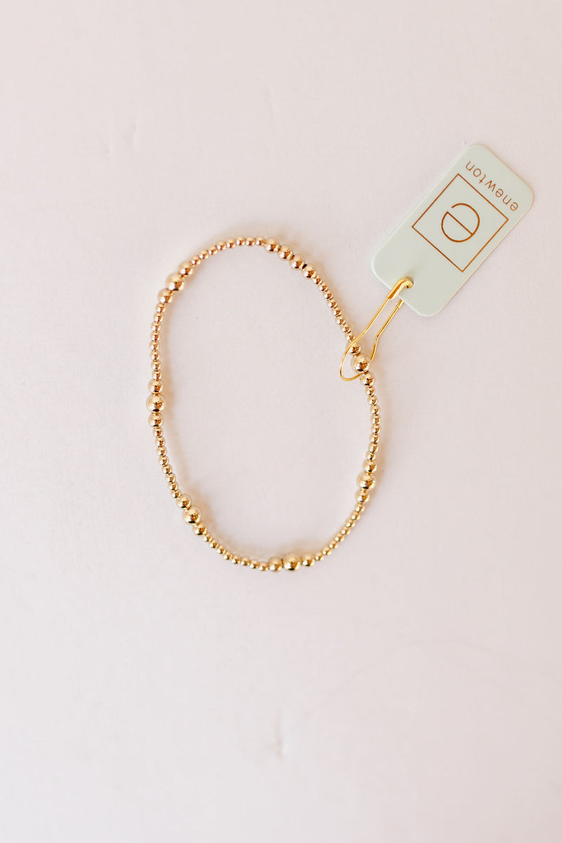 purpose gold 4mm bead bracelet