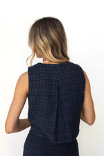 mode, kennedy tweed vest
