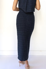 mode, kennedy tweed midi skirt