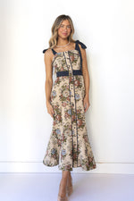 mode, marjorie floral midi dress