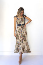 mode, marjorie floral midi dress
