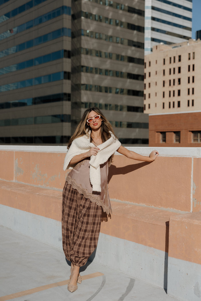 jovie plaid balloon pants