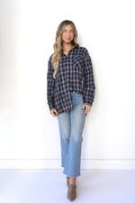 mode, check oversized button down