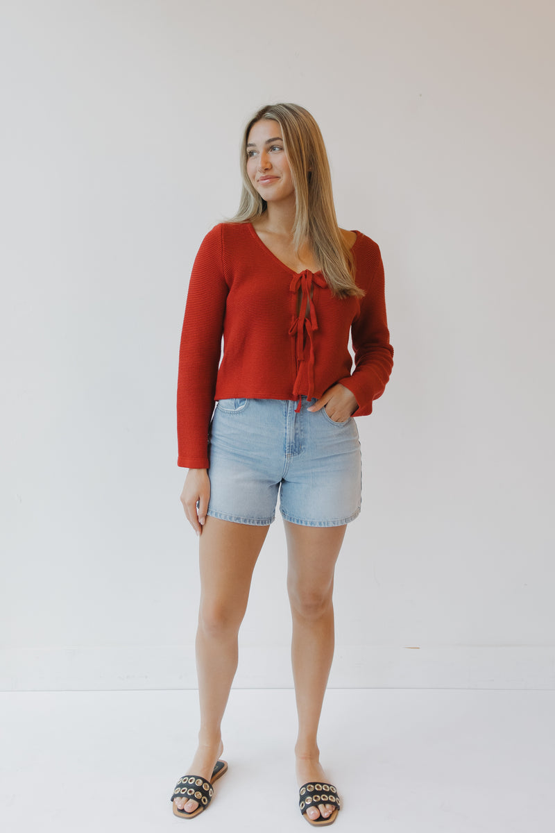tied with love sweater