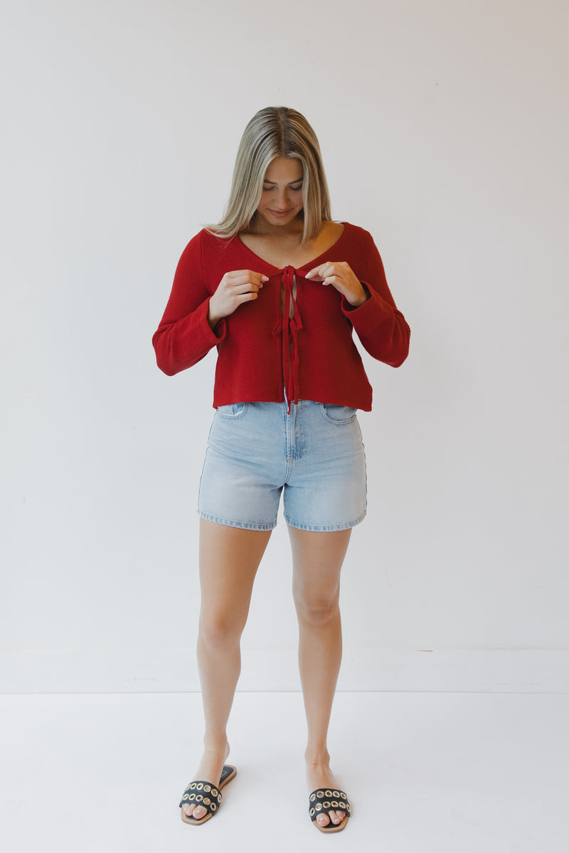 tied with love sweater