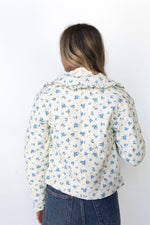 mode, floral cottage jacket