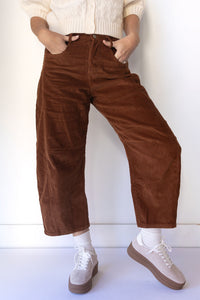 mode, blake corduroy barrel jeans