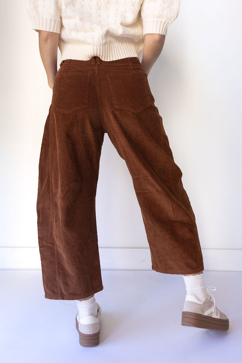 mode, blake corduroy barrel jeans