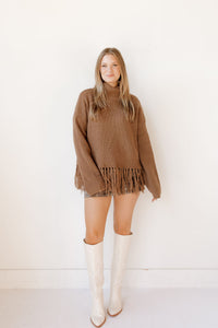 cambridge fringe turtleneck