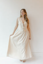 waverly linen maxi skirt