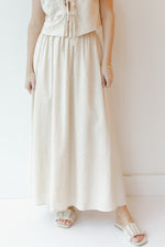 waverly linen maxi skirt