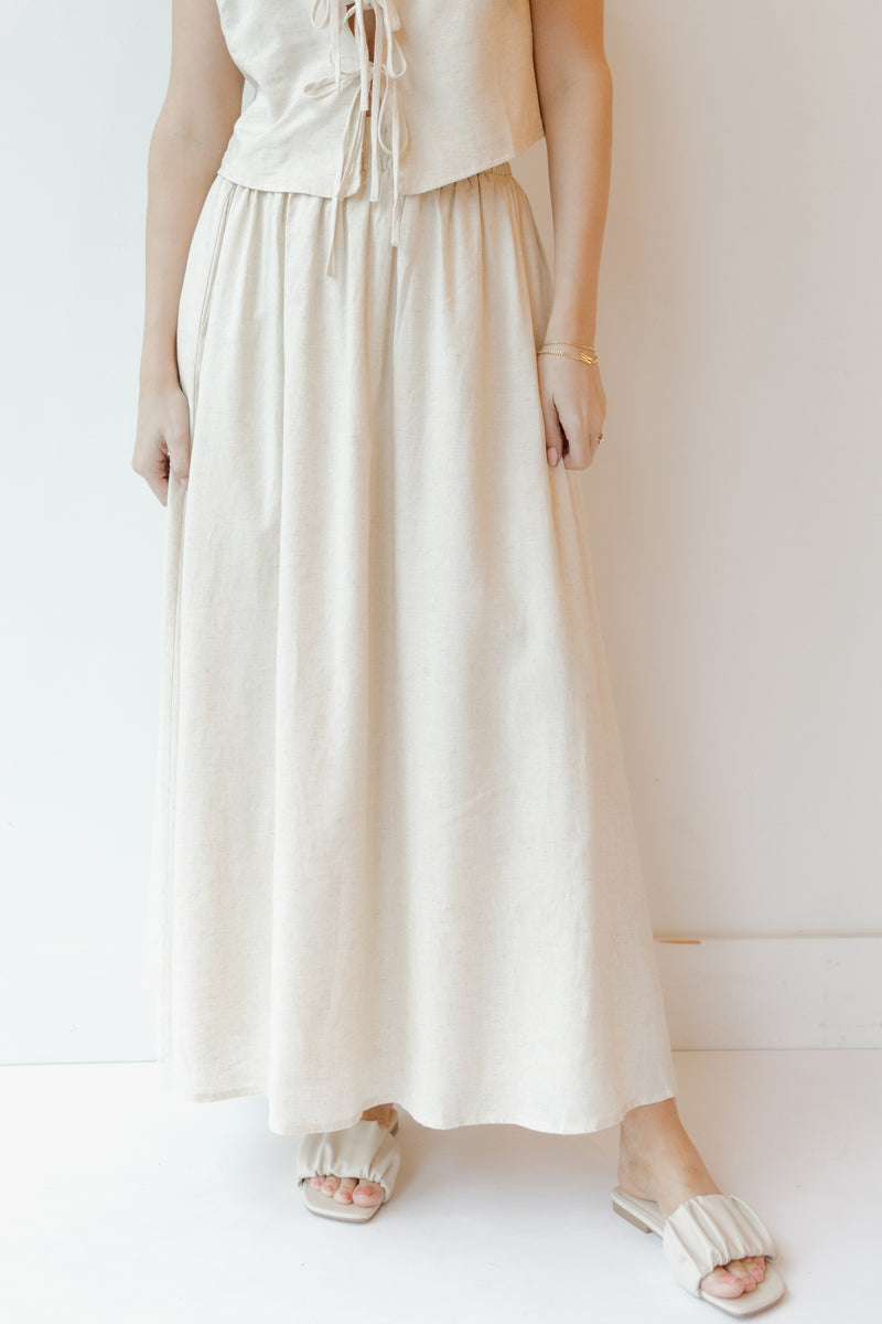 waverly linen maxi skirt