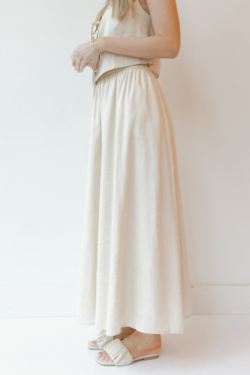 waverly linen maxi skirt
