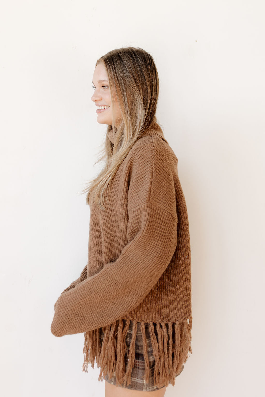 cambridge fringe turtleneck