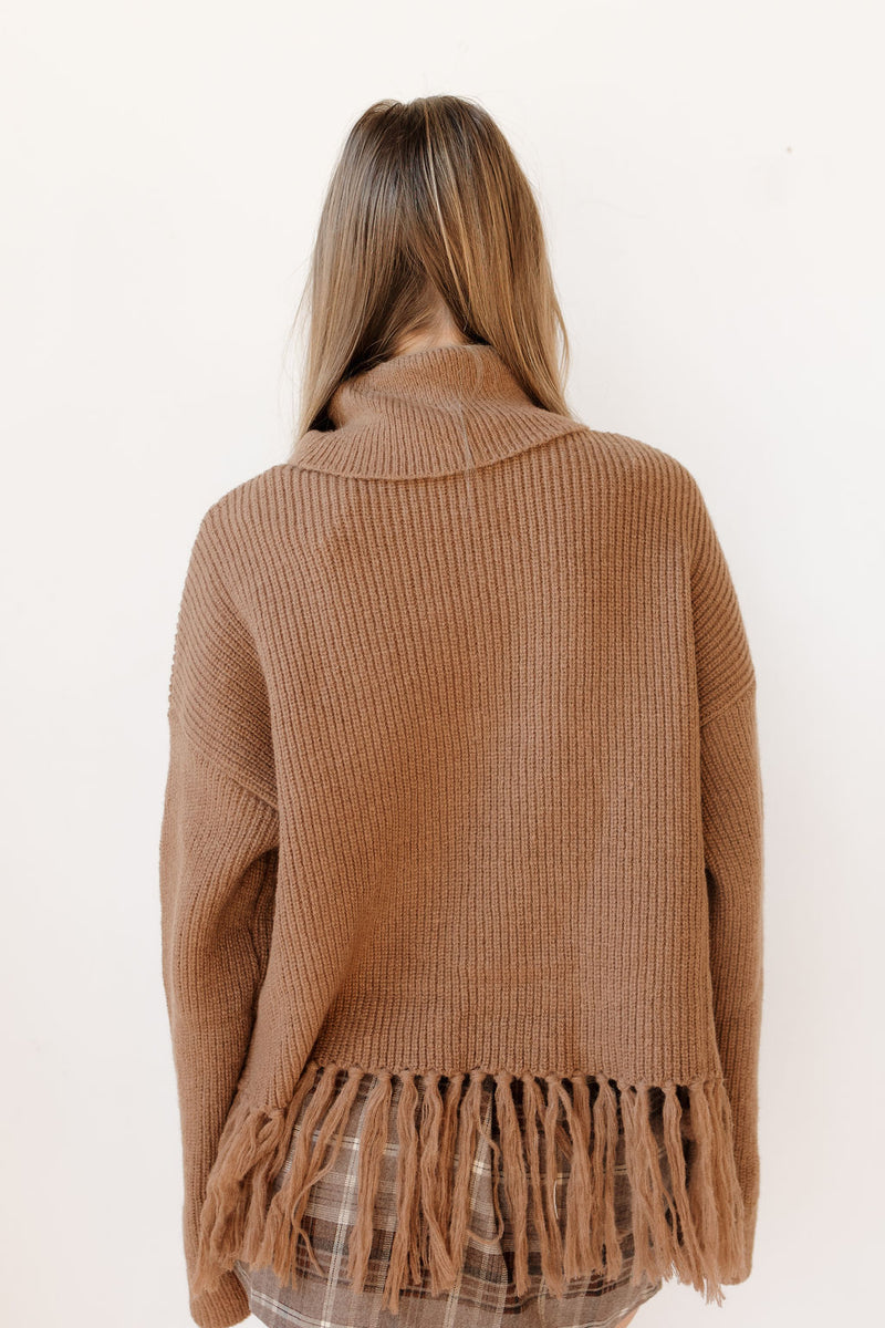 cambridge fringe turtleneck