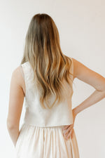 waverly linen tie top