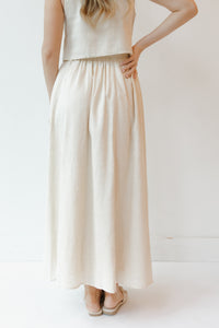 waverly linen maxi skirt