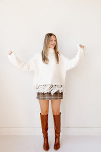 cambridge fringe turtleneck