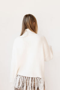 cambridge fringe turtleneck