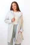 mode, longline zip-up hoodie