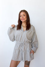 mode, early riser hooded romper