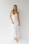 colette ruffle slip dress