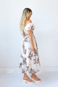 mode, naomi floral maxi dress