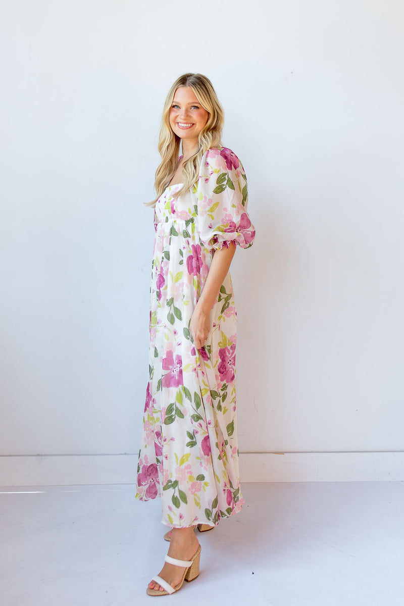 mode, arabella babydoll maxi dress