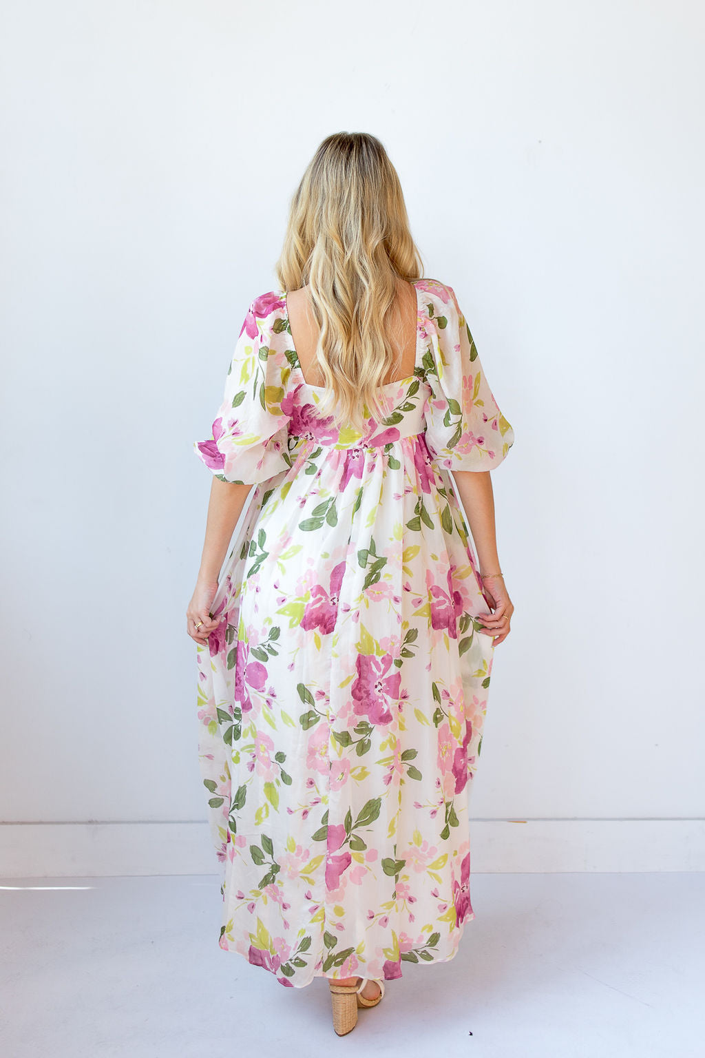 mode, arabella babydoll maxi dress