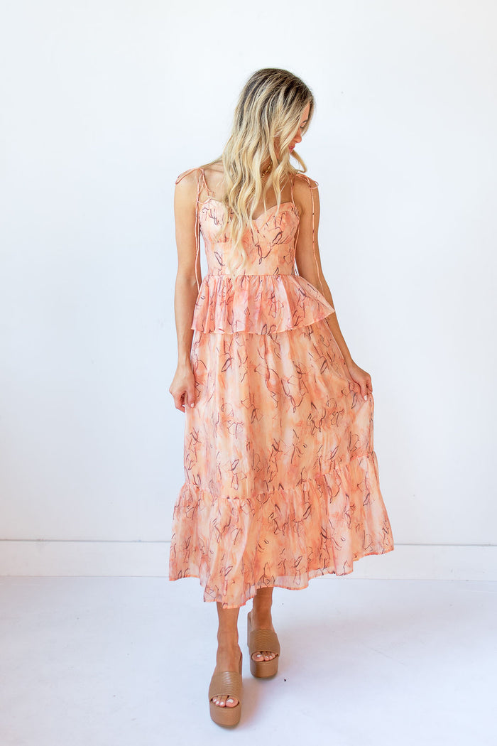 mode, dalla ruffle midi dress