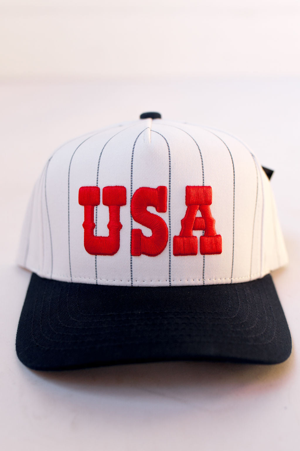 striped usa hat