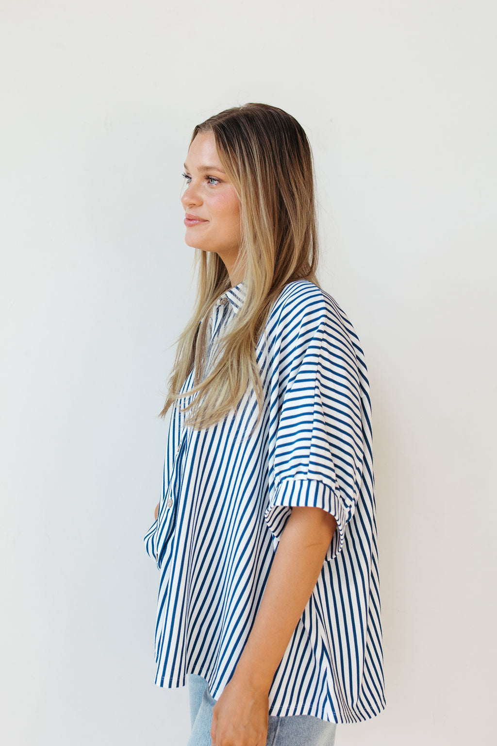 katy oversized button up