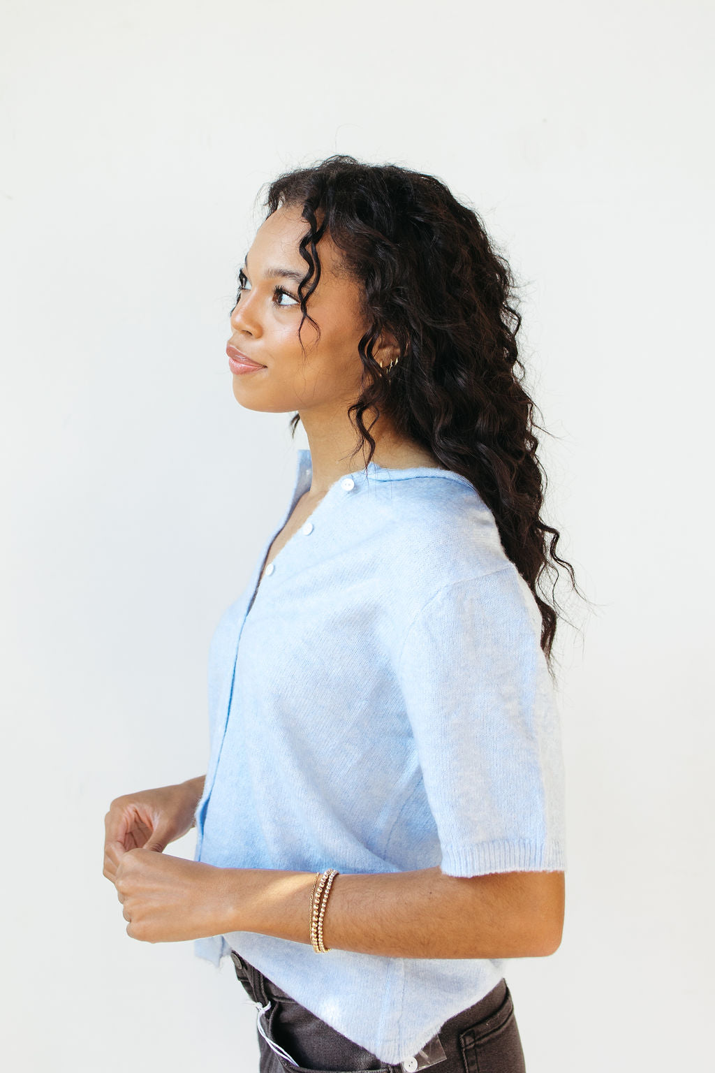 genesis short sleeve cardigan