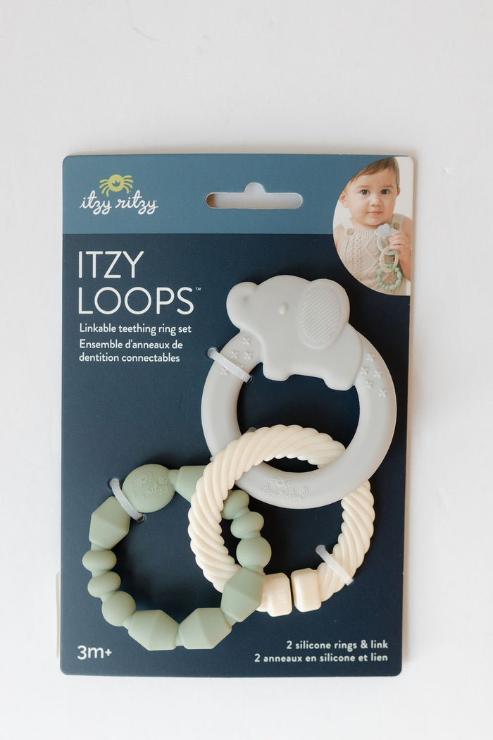 itzy loops teether - elephant