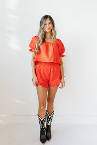 talia ruffle top