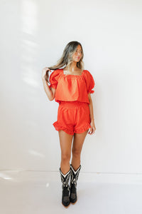 talia ruffle top