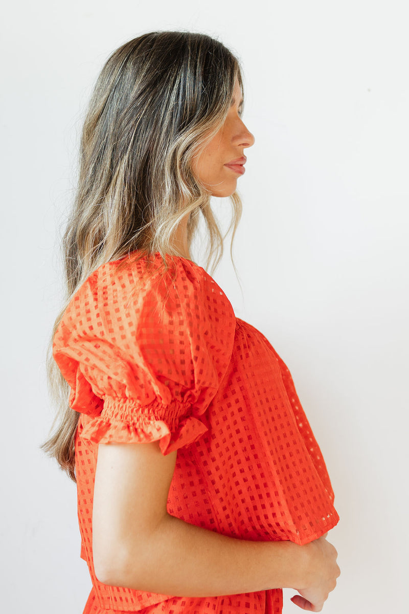 talia ruffle top