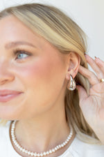 mode, elia raindrop earrings - silver