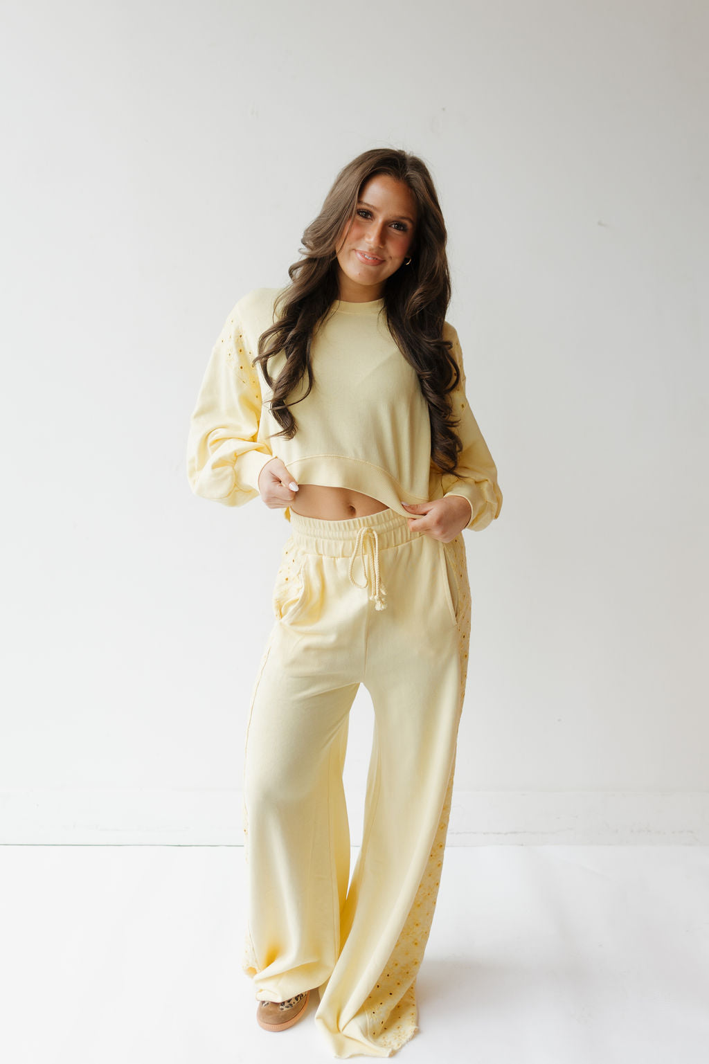 ginger wide leg sweatpants