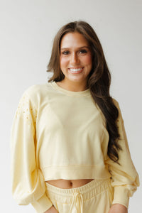 ginger cropped sweatshirt