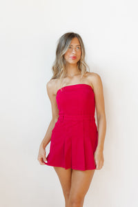 annie strapless mini dress