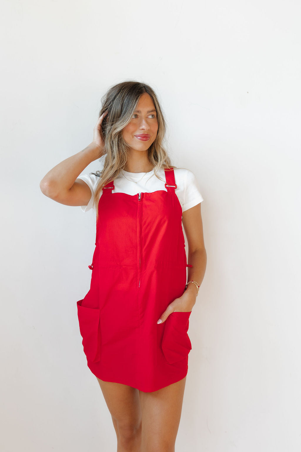zya zip overall dress