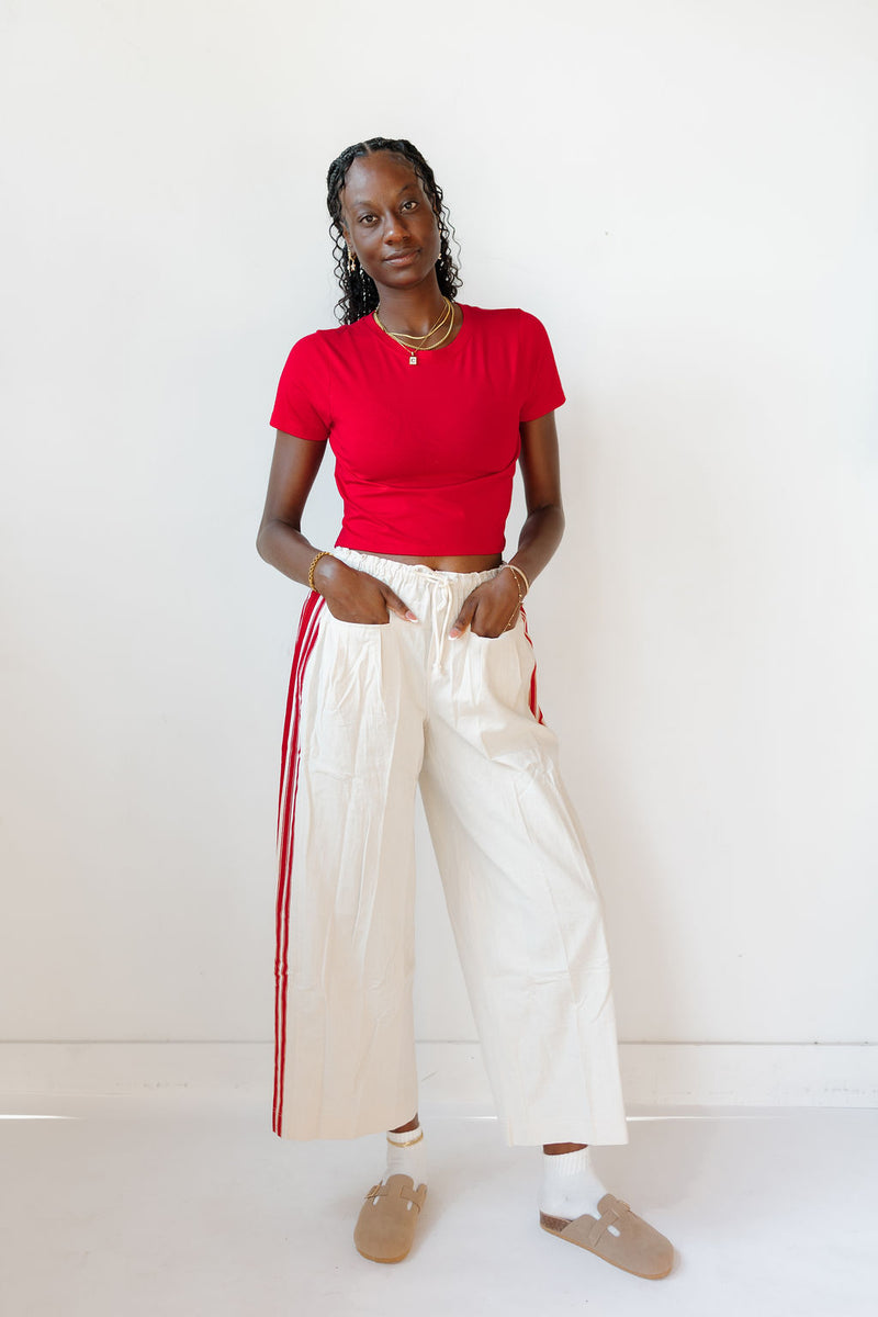 jameson striped wide leg pants
