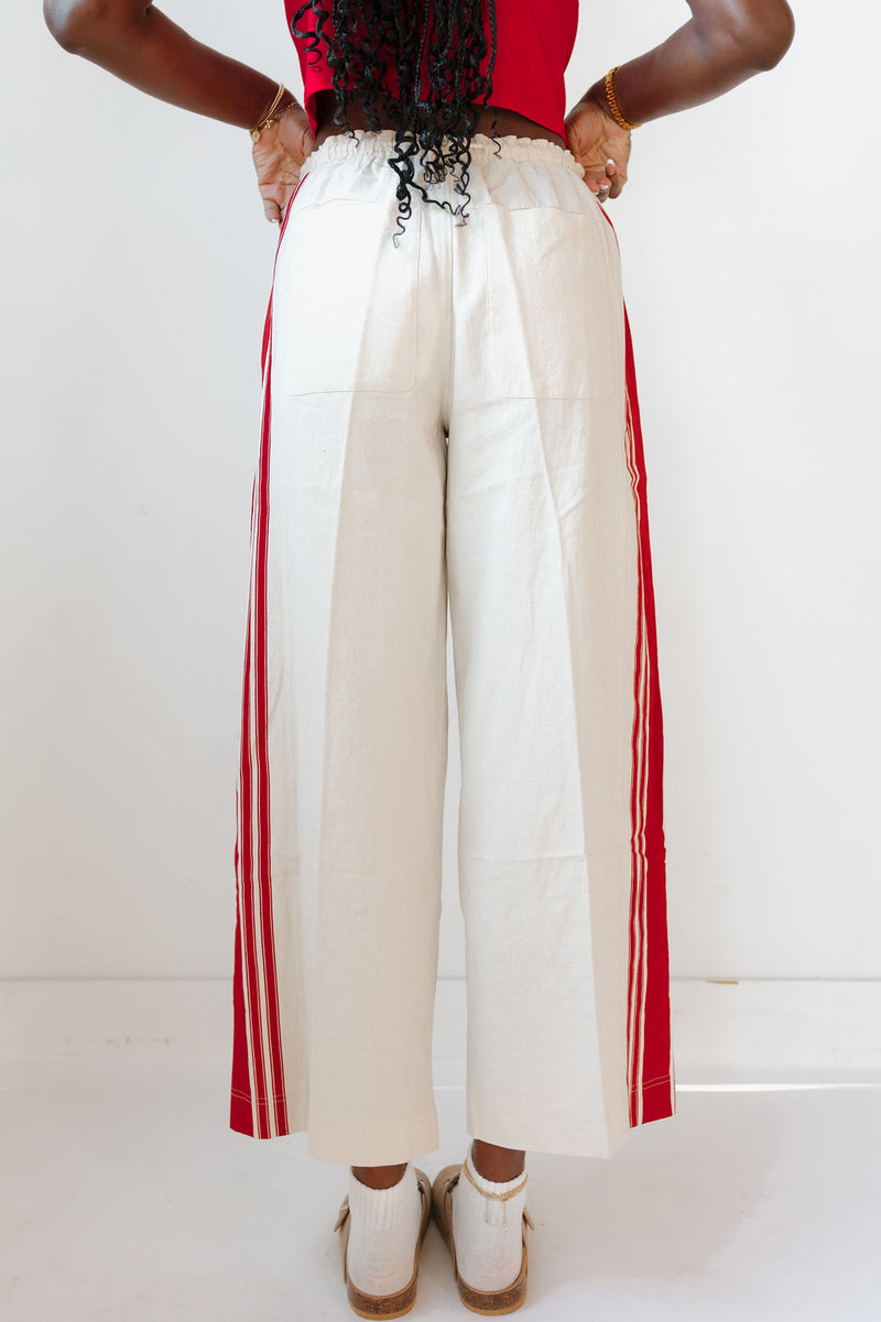 jameson striped wide leg pants