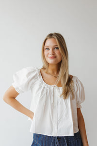 lainey poplin top