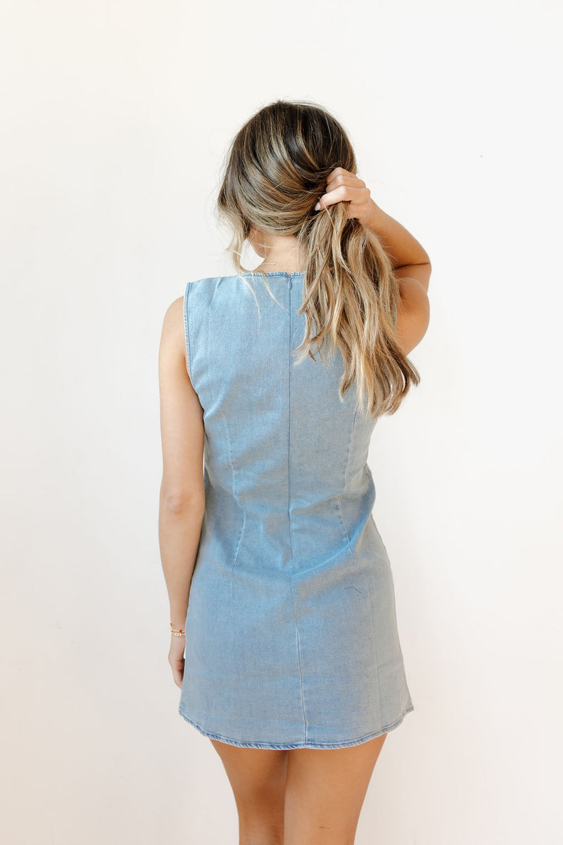 showdown denim dress